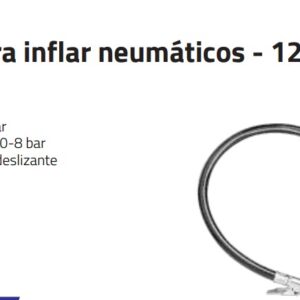 Pistola para inflar neumáticos 12 bar