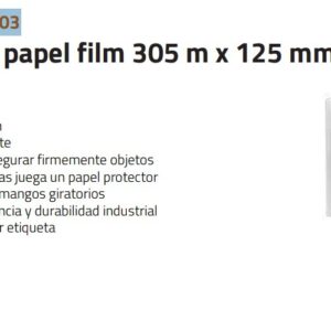 Rollo de papel film 305m x 125m