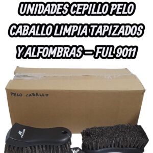 PROMO CAJA EXHIBIDORA X 12 UNIDADES CEPILLO PELO CABALLO LIMPIA TAPIZADOS Y ALFOMBRAS - FUL 9011