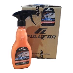 PROMO CAJA X 12 UNIDADES Brillo Express P.T.F.E.(teflon) pulverizador x 480 cc. - FUL 500 - FUL 502 FULL CAR  (CERA LIQUIDA simil k78 404 - k78 451 / 3M 39034)  (Tratamiento de protección y belleza para todo tipo de pinturas,con agregado de Polímero acrílico y P.T.F.E. (Teflon).El mejor acabado con la mayor facilidad de aplicación.)