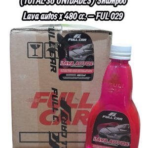 PROMO 3 CAJAS X 12 UNIDADES (TOTAL 36 UNIDADES) Shampoo Lava autos x 480 cc. - FUL 029 - FUL 201 FULL CAR (lava autos SIMIL a3901/12 / FUL 028 / k78 301 - k78 302 / 3M 39006)   (Shampoo Lava Autos, especialmente creado para el lavado decarrocerías, limpieza profunda y brillo insuperable.)
