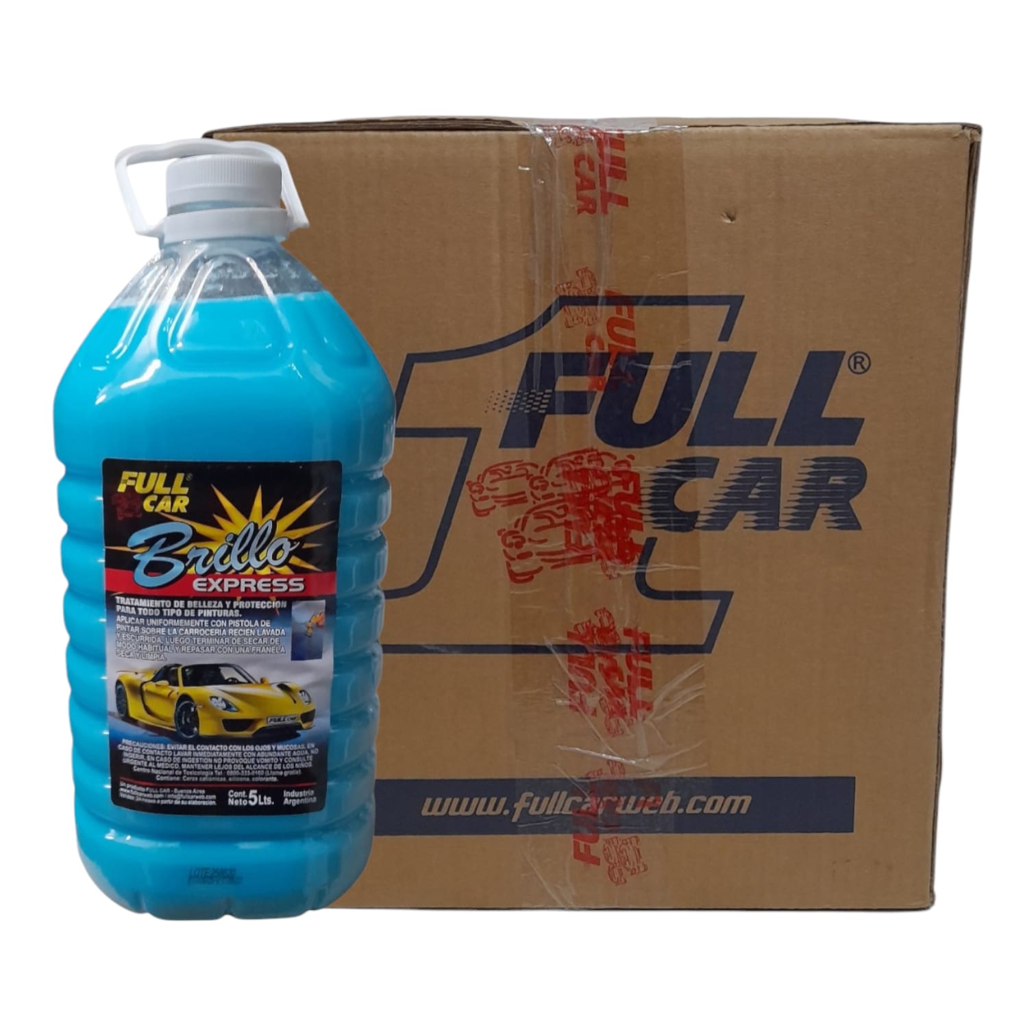 Bidon cera rapida Brillo Express x 5 L - FUL 051 FULL CAR (simil k78 a823 - k78 a451 - k78 a900 - k78 a825 - k78 a826) (Sistema de protección y brillo para vehículos. Combinación de Art. 054ceras y siliconas que forman una película brillante. Muy fácilaplicación sobre seco o húmedo.) - Image 3