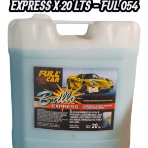 PROMO X 3 BIDONES Bidon cera rapida Brillo Express x 20 L - FUL 054 FULL CAR (simil k78 a823 - k78 a451 - k78 a900 - k78 a825 - k78 a826)  (Sistema de protección y brillo para vehículos. Combinación de Art. 054ceras y siliconas que forman una película brillante. Muy fácilaplicación sobre seco o húmedo.)