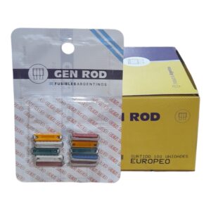 (CAJA X 100 UNIDADES=10 BLISTER X 10 UNIDADES CADA UNO ) Fusible linea europeos Gen Rod surtidos - GEN SE