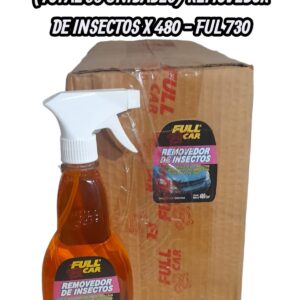 PROMO 3 CAJAS X 12 UNIDADES (TOTAL 36 UNIDADES) REMOVEDOR DE INSECTOS X 480 - FUL 730 - FUL 731 FULL CAR (SIMI K78 313 QUITA INSECTOS / BICHOS)(Facilita la remoción de insectos y sus marcas de la carrocería,vidrios y plásticos, sin necesidad de frotar, evitando rayas sobrela superficie.)