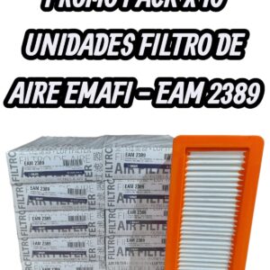 PROMO PACK X 10 UNIDADES  FILTRO DE AIRE EMAFI CITROEN C3 AIRCROSS 24> / PEUGETO 208 1.0 T 24>