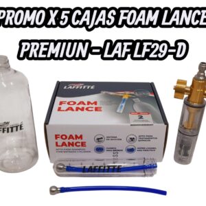 PROMO X 5 UNIDADES FOAM LANCE PREMIUN TRANSPARENTE 2 DOSIFICADORES LAFFITTE - LAF LF29-D
