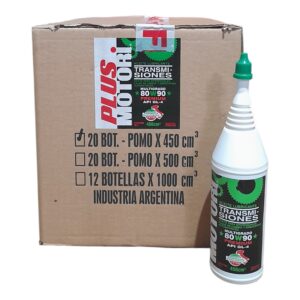 PROMO CAJA X 20 UNIDADES POMO PREMIUM MULTIGRADO SAE80W90 X 450cc - PLUS 4601 PLUS MOTORI
