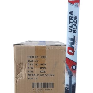 PROMO X 5 CAJAS X 10 UNIDADES (TOTAL 50 ESCOBILLAS ) ESCOBILLA QKL (22) ULTRA BLADE 22 1 PZA 22 " DEL.CURVA - ESC AR72 (UB022-Q)