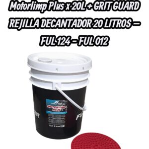 PROMO X 3 BALDES limpia motores Motorlimp Plus x 20L  (DILUCION 1 EN 7)  + GRIT GUARD REJILLA DECANTADOR 20 LITROS - FUL 124 FUL 012  FULL CAR (LIMPIEZA - MOTORES -EXTERIORES - BICHOS - PISOS - TODO TIPO DE SUPERFICIES- SIMIL K78 827)   (  Desengrasante concentrado biodegradable para lavar motores,piezas o máquinas que puedan ser tratadas con agua. Especialformulación sin olores apto para usar dentro del habitáculo.Dilución para el uso: 1 parte en 7 de agua.)