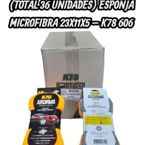 PROMO X 3 CAJAS X 12 UNIDADES (TOTAL 36 UNIDADES)  ESPONJA MICROFIBRA 23X11X5 - K78 606 (SIMIL LE55H - LE22D - LEC02 - AJ78H - AJ24)