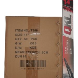 PROMO X 5 CAJAS X 10 UNIDADES (TOTAL 50 ESCOBILLAS ) ESCOBILLA LIMPIA PARABRISAS TRASERA (LUNETA) QKL 14T 1 PZA 14 " TRASERA ESCOBILLA TRASERA14" (PARTNER PATAGONICA 1999 - / AUDI Q5 / CHRYSLER SAXO 1996 - / NISSAN TIDA 2007 - / PEUGEOT 106 1999 - / PEUGEOT 206 1999 - / PEUGEOT 207 1999- / PEUGEOT 207 GTI 2008 - / PEUGEOT 208 2014 - / PEUGEOT 307 2004 - /PEUGEOT 406 1995 - / PEUGEOT 5008 2009 - / RENAULT CLIO II 1999 - / VW TIGUAN 2012 - / VW SURAN / VW UP / HONDA FIT - ESC AT14 (T4014-Q)