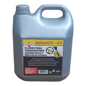 FLUIDO PARA  TRANSMISION AUTOMATICA BIDON X 4 Lts. - HIDR10  LUBRIGRAS (HIDRAULICO ATF) (Fluídos para transmisiones automáticas ATFSe utiliza en transmisiones automáticas y direc­ ción hidráulica,contiene aditivos que se adaptan a las condi ciones climáticas, man teniendo estable su viscosidad y resistencia a la oxidación, brindando cualidades antidesgaste y antifricción.)