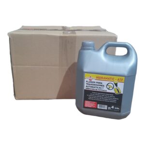 PROMO CAJA X 4 UNIDADES FLUIDO PARA  TRANSMISION AUTOMATICA BIDON X 4 Lts. - HIDR10  LUBRIGRAS (HIDRAULICO ATF) (Fluídos para transmisiones automáticas ATFSe utiliza en transmisiones automáticas y direc­ ción hidráulica,contiene aditivos que se adaptan a las condi ciones climáticas, man teniendo estable su viscosidad y resistencia a la oxidación, brindando cualidades antidesgaste y antifricción.)
