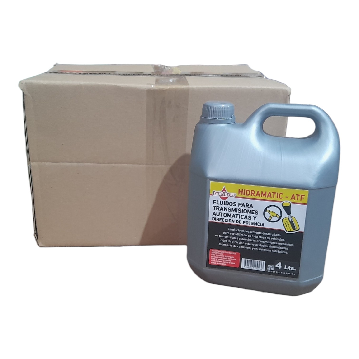 FLUIDO PARA TRANSMISION AUTOMATICA BIDON X 4 Lts. - HIDR10 LUBRIGRAS (HIDRAULICO ATF) (Fluídos para transmisiones automáticas ATFSe utiliza en transmisiones automáticas y direc ción hidráulica,contiene aditivos que se adaptan a las condi ciones climáticas, man teniendo estable su viscosidad y resistencia a la oxidación, brindando cualidades antidesgaste y antifricción.) - Image 2