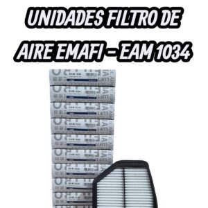 PROMO PACK X 10 UNIDADES [FILTRO EMAFI] SUZUKI GR VITARA 2.4 JIII 13- - EAM 1034  (EAM 1034 - JFA-0887 - AMPI 1215 - C 24567 1378078K00)