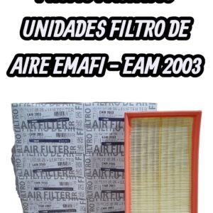 PROMO PACK X 10 UNIDADES [FILTRO EMAFI] VW CADDY II/GOL/GOL COUNTRY|SANTANA/SAVEIRO - EAM 2003 (SIMIL AIPA 905) (EAM 2003 MR 186 FAP-3602 CA 5513N AMPI 1041 AR 1604PM C 29108 377127620)