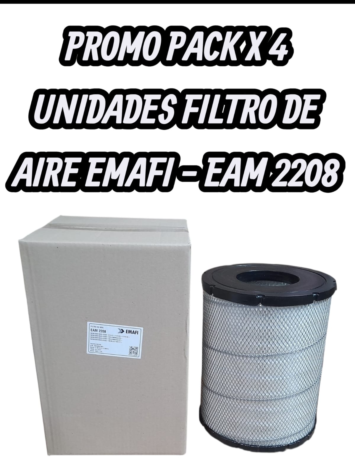 PROMO PACK X 4 UNIDADES MERCEDES BENZ ATEGO 1315 07>/1418 05>/1718 05>/1726 BLUE TEC5 11>/AXOR II 1933/2831 07> "A00409474049585280206" "C 28 1012C 29 010" CA10477 WAP-179 MR377 "AMP255VP-2728P633099AF4267" 274 127 349 "RedondoPesado"