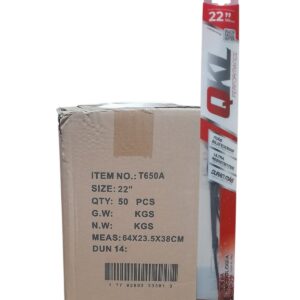 PROMO X 5 CAJAS X 10 UNIDADES (TOTAL 50 ESCOBILLAS ) ESCOBILLA QKL 22 1 PZA 22 " DEL.RECTA - ESC AF80 (R1022-Q)