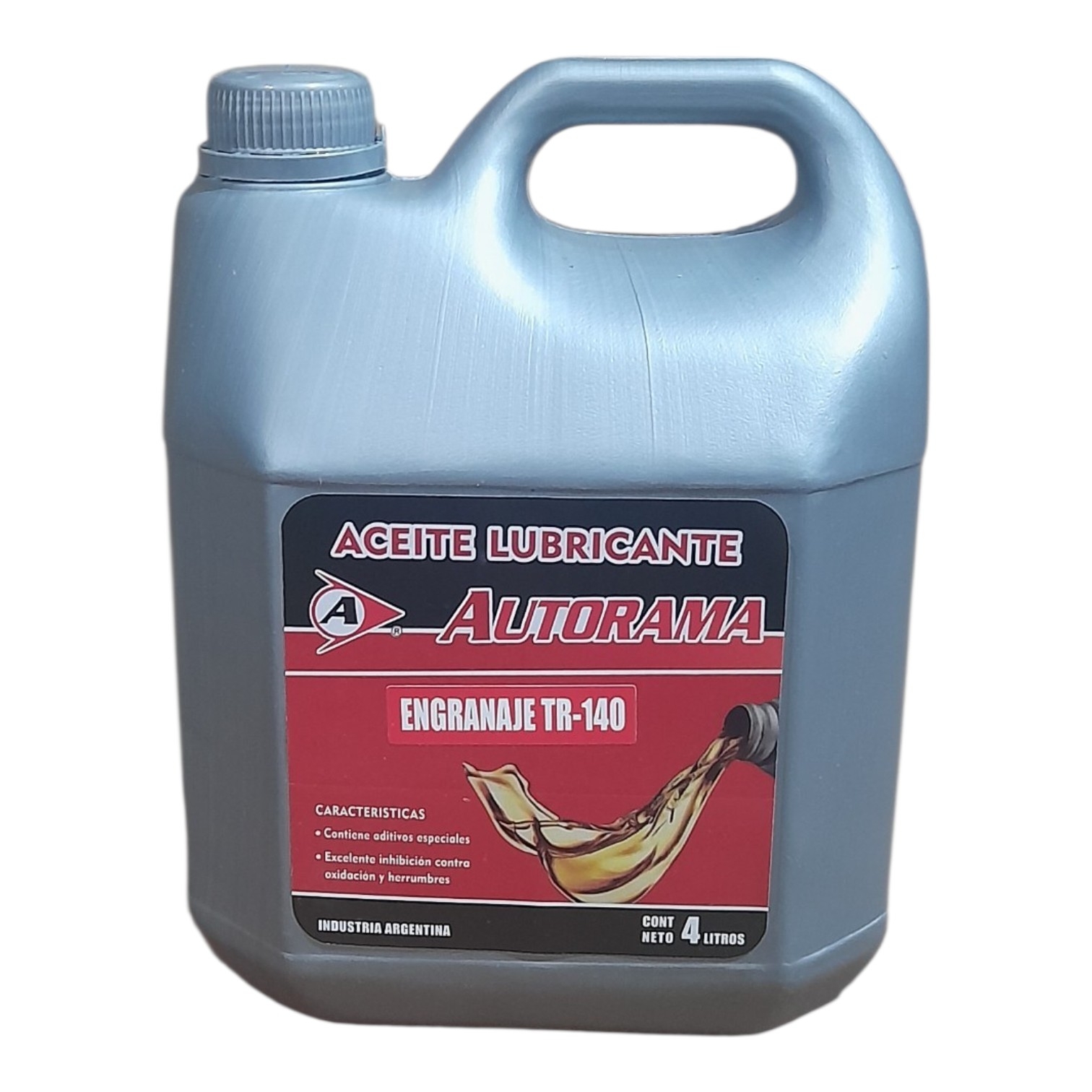 ACEITE TRANSMISION 140 BIDON X 4 Lts. - TRAN10T LUBRIGRAS (Aceite transmisiónpara caja de velocidad y diferencialAceite para caja de veloc idad, diferencial y reductores de engranajes. Apto para todo tipo de engra najes, los aditivos que contiene le brindan buenaresistencia a la pelicula lubricante con excelente inhibición contra oxidación y toda acción contra agentes externos.)