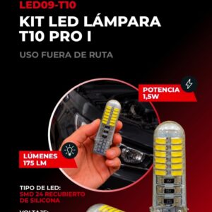 PACK X 50 UNIDADES KIT LED LAMPARA T10 PRO I (USO FUERA DE RUTA)