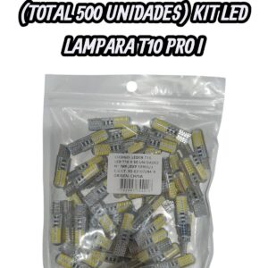 PROMO X 10 PACK X 50 UNIDADES (TOTAL 500 UNIDADES) KIT LED LAMPARA T10 PRO I (USO FUERA DE RUTA)