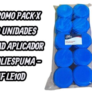 PROMO LAFFITTE 50 UNIDADES PAD APLICADOR POLIESPUMA - LAF LE10D PAÑOS - LIMPIEZA - MICROFIBRAS