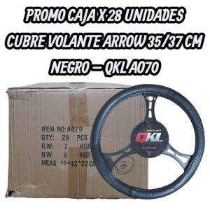 PROMO QKL CAJA X 28 UNIDADESCUBRE VOLANTE ARROW QKL 35/37 CM NEGRO - QKL AO70