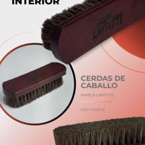 CEPILLOS LIMPIEZA INT CERDAS CABALLO 5X17CM LAFFITTE - LAF CE051-D PAÑOS - LIMPIEZA - MICROFIBRAS