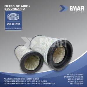 PALA CARGADORA GUANGXI LIUGONG A110 II / CLG855N / CLG856 / ZL50CN "Kit PesadoPrimario+ Secundario"