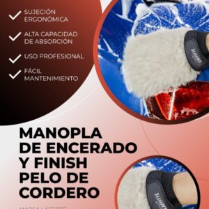 MANOPLA (GUANTE)  ECO PIEL DE CORDERO ENCERADO Y FINIS LAFFITTE  GU050-D