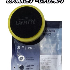 PROMO X 5 UNIDADES PAD DE PULIDO LAFFITTE ESPUMA HARD AMARILLO 5" ROTATIVA - LAF LPP50-3  PAÑOS - LIMPIEZA - MICROFIBRAS