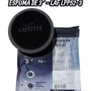 PROMO X 5 UNIDADES PAD DE PULIDO LAFFITTE ESPUMA SOFT GRIS 3" ROTATIVA - LAF LPP52-3  PAÑOS - LIMPIEZA - MICROFIBRAS