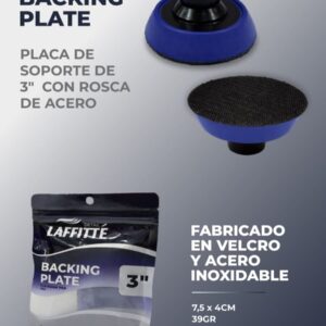 BACKING PLATE 3" MEDIUM  - LAF LB15D  PAÑOS - LIMPIEZA - MICROFIBRAS