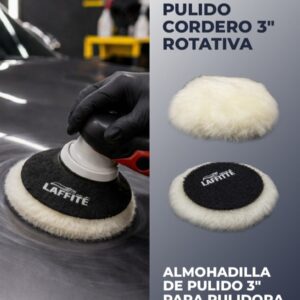 PAD DE PULIDO CORDERO 3" ROTATIVA - LAF LPP80-3  PAÑOS - LIMPIEZA - MICROFIBRAS