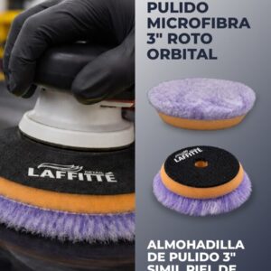 PAD DE PULIDO MICROFIBRA 3" ROTO ORBITAL - LAF LPP81-3  PAÑOS - LIMPIEZA - MICROFIBRAS