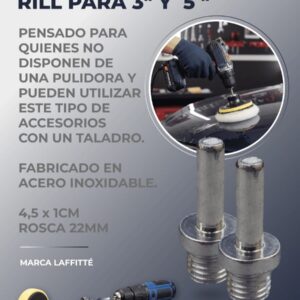 ADAPTADOR RILL PARA 3" Y 5 "  - LAF LPP100 PAÑOS - LIMPIEZA - MICROFIBRAS