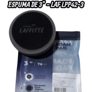 PROMO X 5 UNIDADES PAD DE PULIDO LAFFITTE ESPUMA SOFT GRIS 3" ROTATIVA - LAF LPP42-3  PAÑOS - LIMPIEZA - MICROFIBRAS