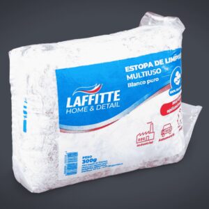 paquete  30 Estopa blanca-azul x 300 LAF N107