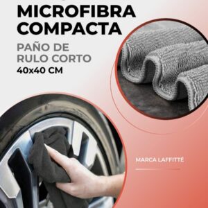 PAÑO DE MICROFIBRA COMPACTO 40X40 CM GRIS LAFFITTE- LAF PA103-D PAÑOS - LIMPIEZA - MICROFIBRAS