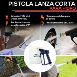 PISTOLA CORTA PARA HIDRO CON ACOPLE RAPIDO LAFFITTE- LAF PI01-D