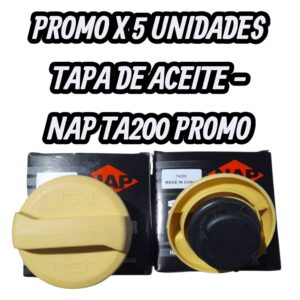 PROMO X 5 UNIDADES TAPA DE ACEITE GM CORSA/MERIVA (1.8)/ (TA200        650103        GM CORSA/MERIVA (1.8)/ VECTRA '06/ ASTRA '04 (2.0 8V) PALIO '03 / IDEA/ STILO/ PUNTO 1.8/      TA200 -  MF23.081)