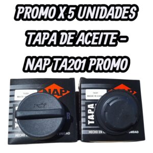 PROMO X 5 UNIDADES TAPA DE ACEITE GM ASTRA / VECTRA / ´97 (TA201        5650831        ASTRA/ VECTRA/ '97/ ZAFIRA 16V/ CRUZE 1.8/ SONIC 1.6        TA201 -MF24.051)