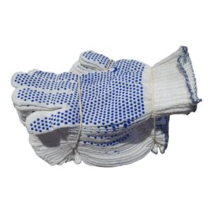 PACK X 12 PARES (24UNIDADES) Guante  Algodón Moteado (ALGO/POLIEST) FINO  - LAF N537