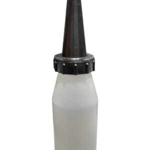 BOTELLON CON PICO COLOR NEGRO PARA LUBRICANTE X 1 LITRO ( MAMADERA )