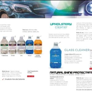SILICONA AROMATIZADA - SILICONA EMULSIÓN - ACONDICIONADOR DE BRILLO NATURAL -NATURAL SHINE PROTECTANT PLASTICOS, VINILOS, ALFOMBRAS - SILICONA EN GEL - INTERIOR & EXTERIOR (Aromatizada)