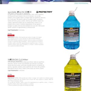 LIMPIA TAPIZADOS - UPHOLSTERY CLEANER - LIMPIADOR & PROTECTOR DE INTERIORES QUICK DETAILER INTERIOR & PROTECTANT - LIMPIADOR DE INTERIORES - INTERIOR CLEANER
