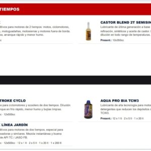 LUBRICANTES 2 TIEMPOS